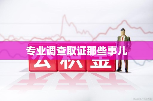 龙南专业调查取证那些事儿