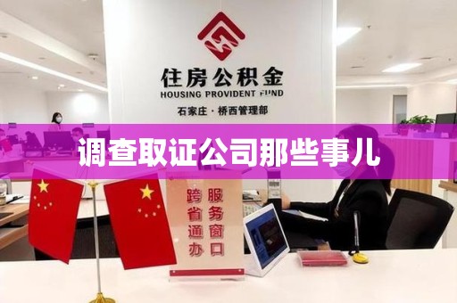 龙南调查取证公司那些事儿