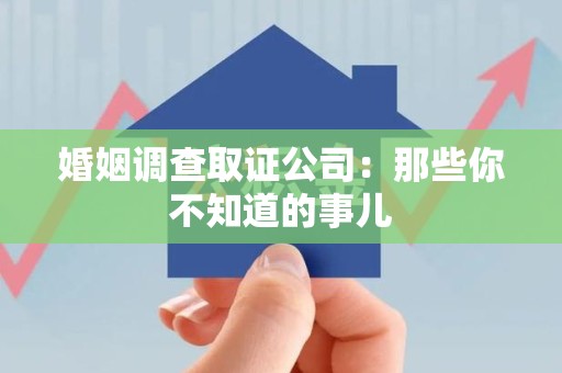 龙南婚姻调查取证公司：那些你不知道的事儿