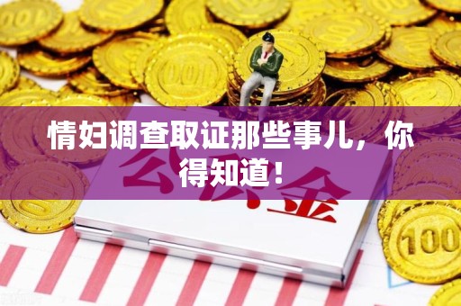 龙南情妇调查取证那些事儿，你得知道！