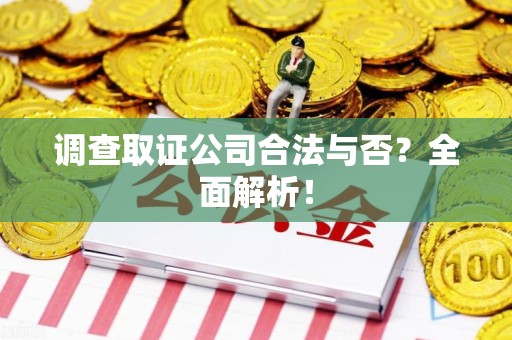 龙南调查取证公司合法与否？全面解析！