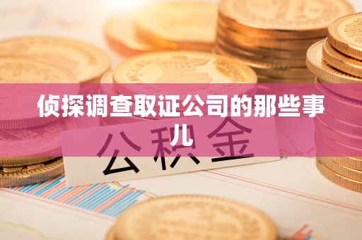 龙南侦探调查取证公司的那些事儿