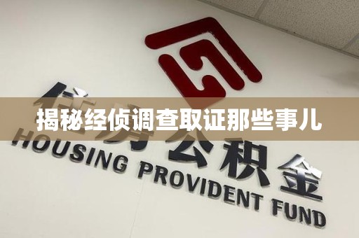 龙南揭秘经侦调查取证那些事儿