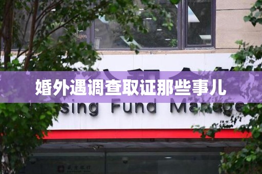 龙南婚外遇调查取证那些事儿
